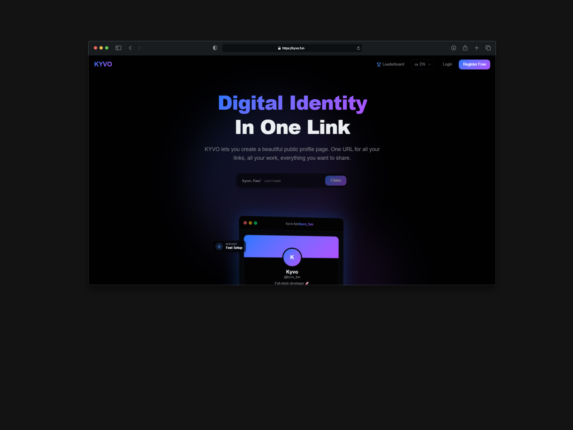 Kyvo Event Management Interface